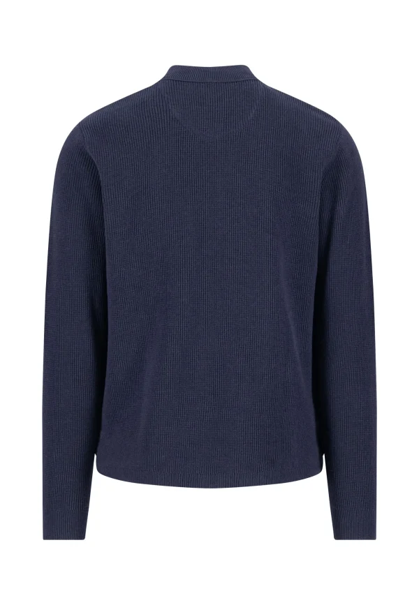 FYNCH-HATTON Knitted cardigan with zip and side pockets - Image 2