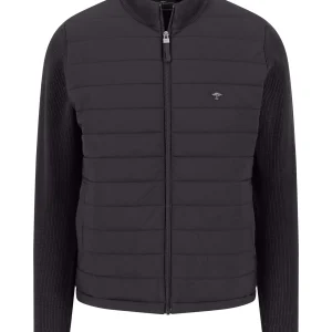 FYNCH-HATTON Knitted cardigan with zip and side pockets