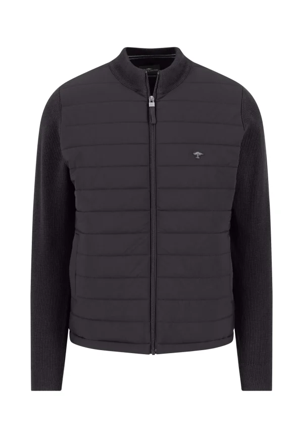 FYNCH-HATTON Knitted cardigan with zip and side pockets