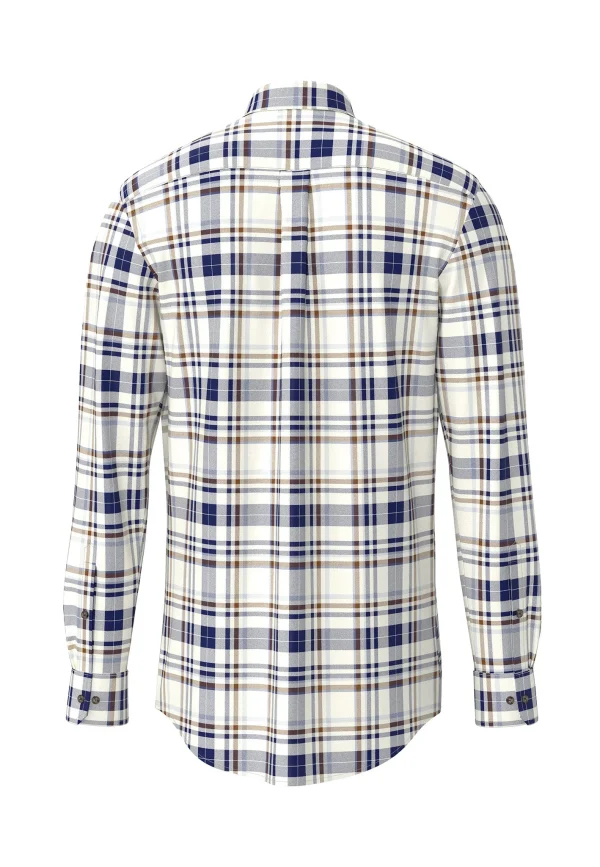 FYNCH-HATTON Checked cotton shirt with button-down collar - Image 2