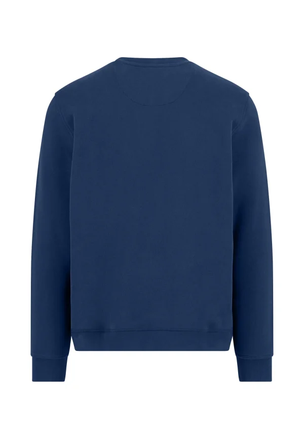 FYNCH-HATTON Cotton sweatshirt with round neck and logo embroidery - Image 2