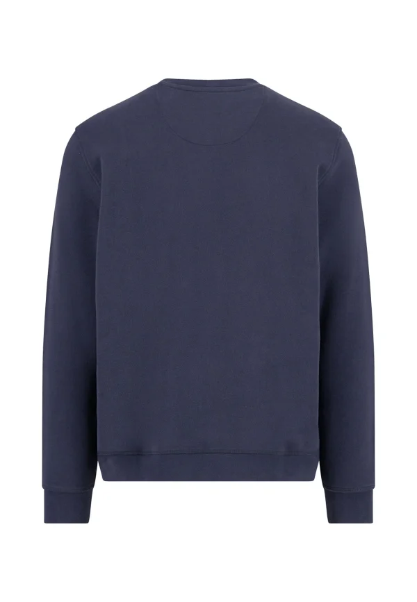 FYNCH-HATTON Cotton sweatshirt with round neck and logo embroidery - Image 2