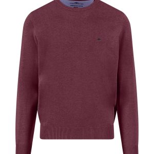 FYNCH-HATTON Fine-knit cotton sweater with round neck