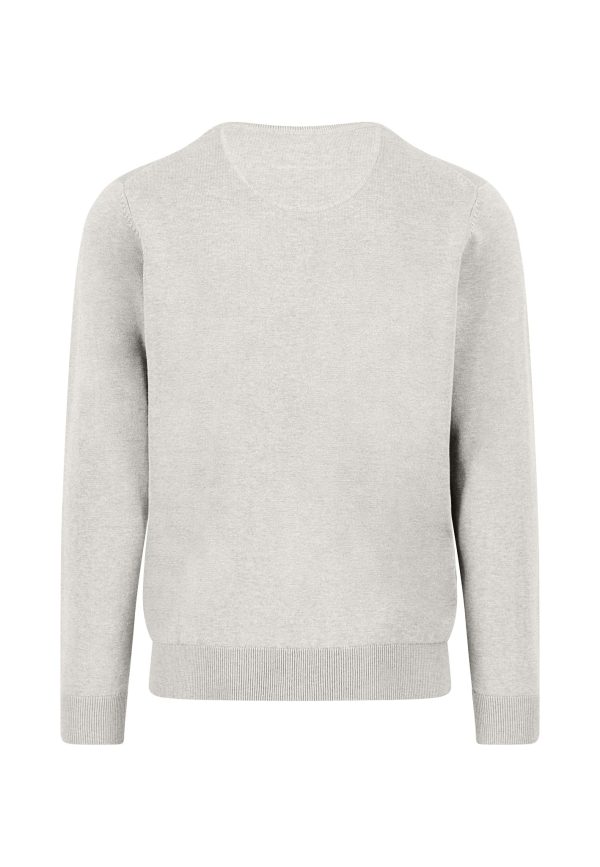 FYNCH-HATTON Fine-knit cotton sweater with round neck - Image 2