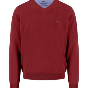 FYNCH-HATTON Fine-knit cotton V-neck sweater