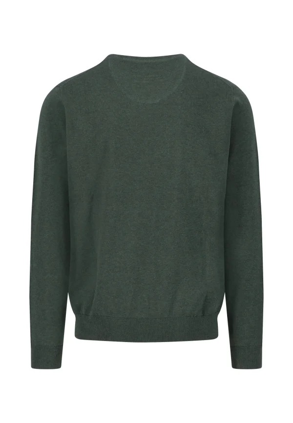 FYNCH-HATTON Fine-knit cotton V-neck sweater - Image 2