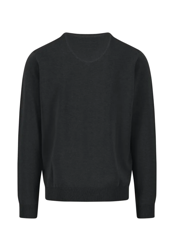 FYNCH-HATTON Fine-knit cotton V-neck sweater - Image 2