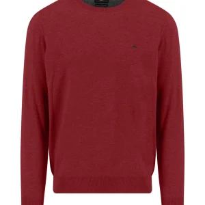 FYNCH-HATTON Fine-knit Merino cashmere sweater with round neck