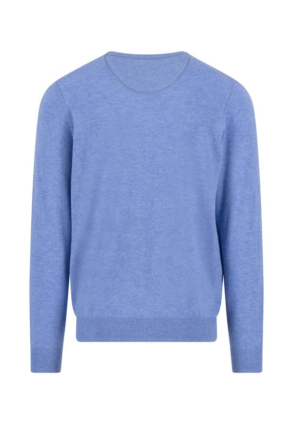 FYNCH-HATTON Fine-knit Merino cashmere sweater with round neck - Image 2
