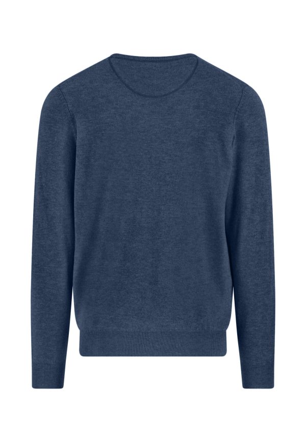 FYNCH-HATTON Fine-knit Merino cashmere sweater with round neck - Image 2
