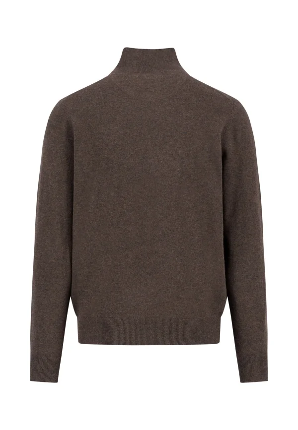 FYNCH-HATTON Merino cashmere pullover with zip - Image 2