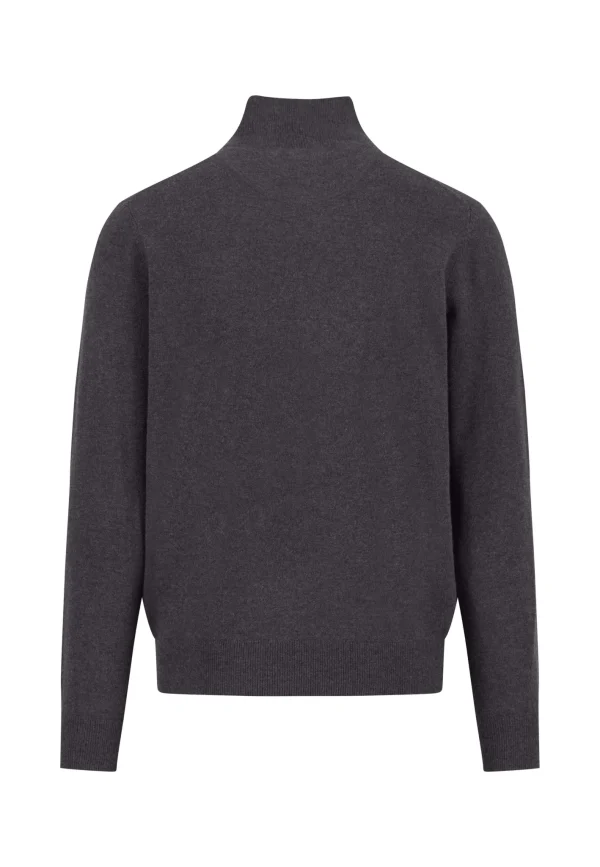 FYNCH-HATTON Merino cashmere pullover with zip - Image 2