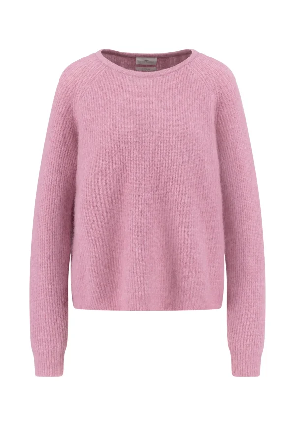 FYNCH-HATTON Knitted sweater with round neck in alpaca wool mix