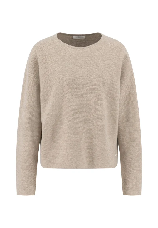 FYNCH-HATTON Wool-cashmere blend sweater with round neck