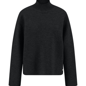 FYNCH-HATTON Knitted sweater made of wool-cashmere mix with textured pattern