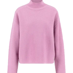 FYNCH-HATTON Knitted sweater made of wool-cashmere mix with textured pattern
