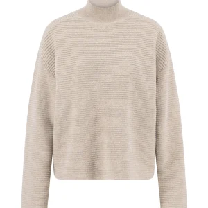 FYNCH-HATTON Knitted sweater made of wool-cashmere mix with textured pattern