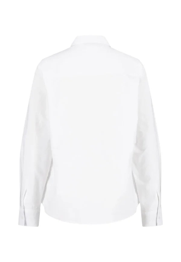 FYNCH-HATTON Cotton blouse with shirt collar and button placket - Image 3