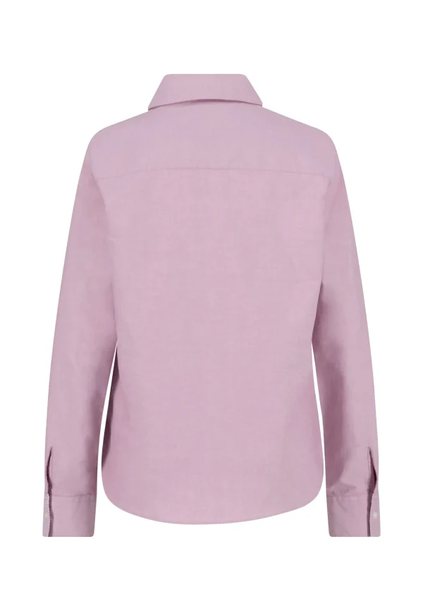 FYNCH-HATTON Cotton blouse with shirt collar and button placket - Image 3