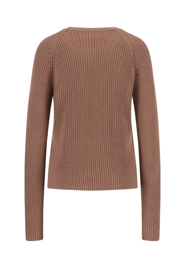 FYNCH-HATTON Pure cotton knitted sweater with round neck - Image 2