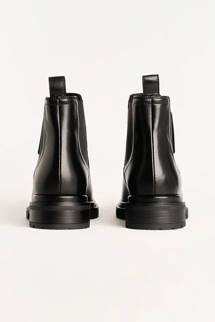 KARL LAGERFELD BINKY ANKLE GORE LEATHER BOOT - Image 3