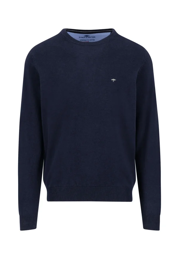 FYNCH-HATTON Fine knit sweater with round neck