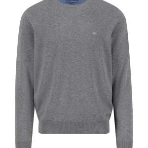 FYNCH-HATTON Fine knit sweater with round neck
