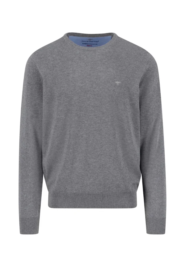 FYNCH-HATTON Fine knit sweater with round neck