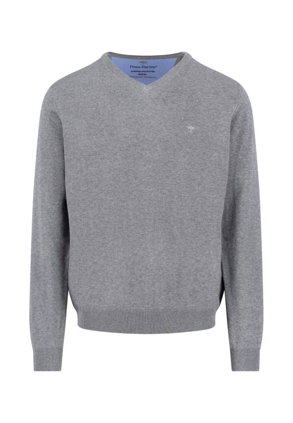 FYNCH-HATTON V-neck cotton sweater