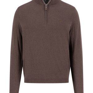 FYNCH-HATTON Cotton-cashmere blend sweater with zipper