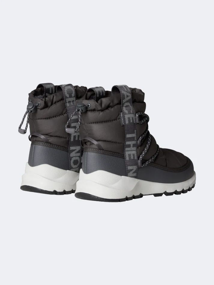 The North Face Thermoball Lace Up Waterproof Women Lifestyle After Ski Boot Antracite Grey/White - Image 2