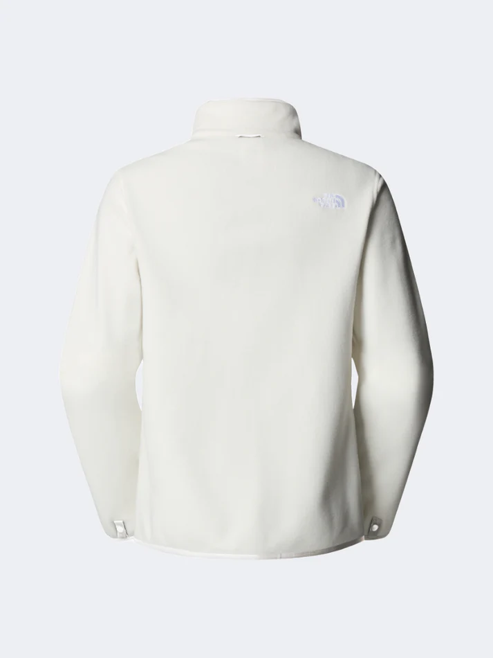 The North Face Glacier Fleece Women Hiking Fleece White Dune - Image 2