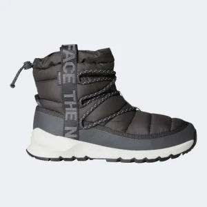 The North Face Thermoball Lace Up Waterproof Women Lifestyle After Ski Boot Antracite Grey/White
