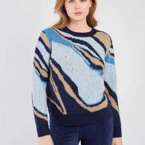 René-Derhy AIKO abstract pattern jacquard sweater