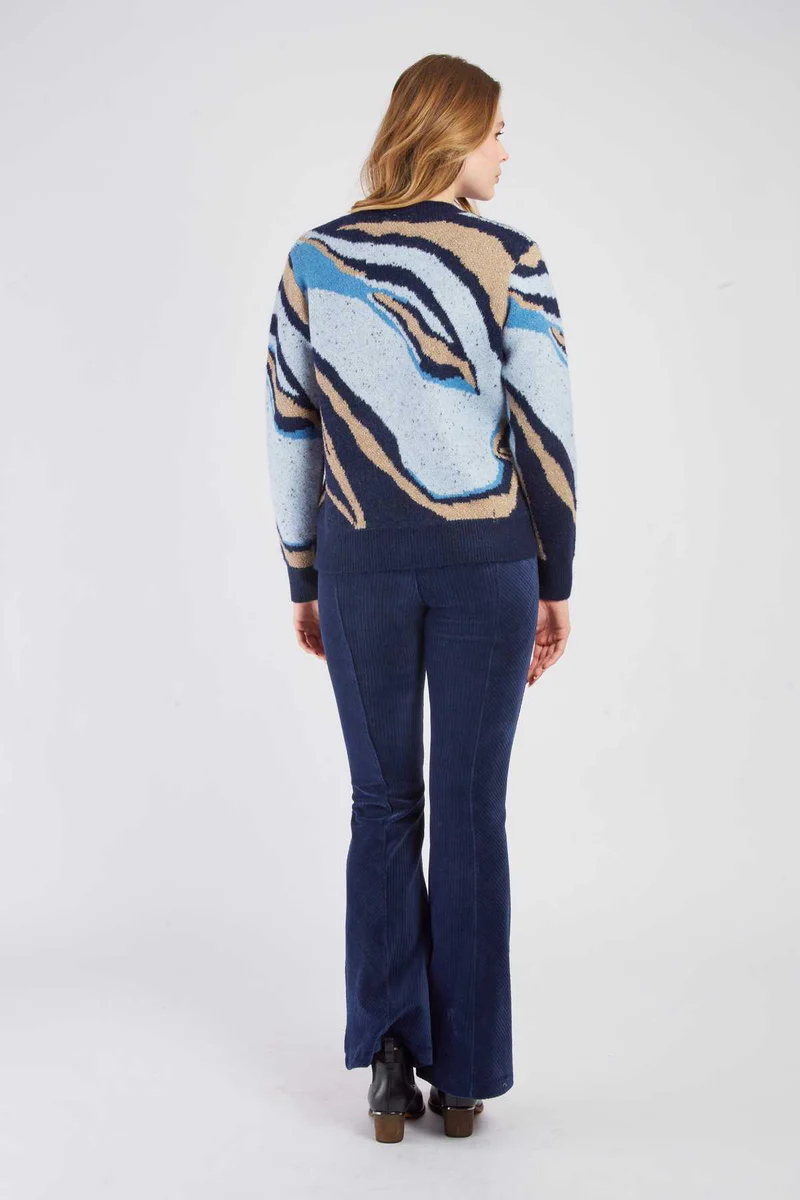 René-Derhy AIKO abstract pattern jacquard sweater - Image 2