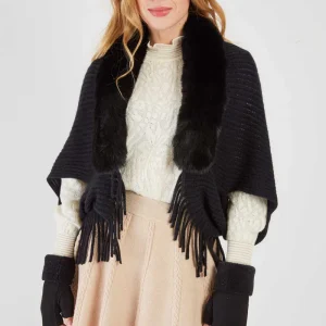 René-Derhy AINOA faux fur scarf