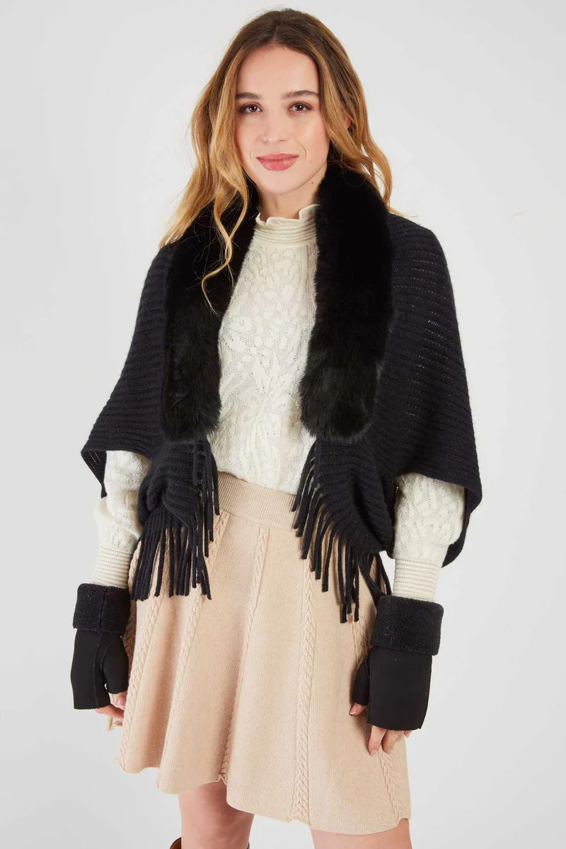 René-Derhy AINOA faux fur scarf