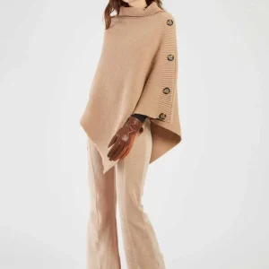 René-Derhy ALANI Plain Knit Poncho