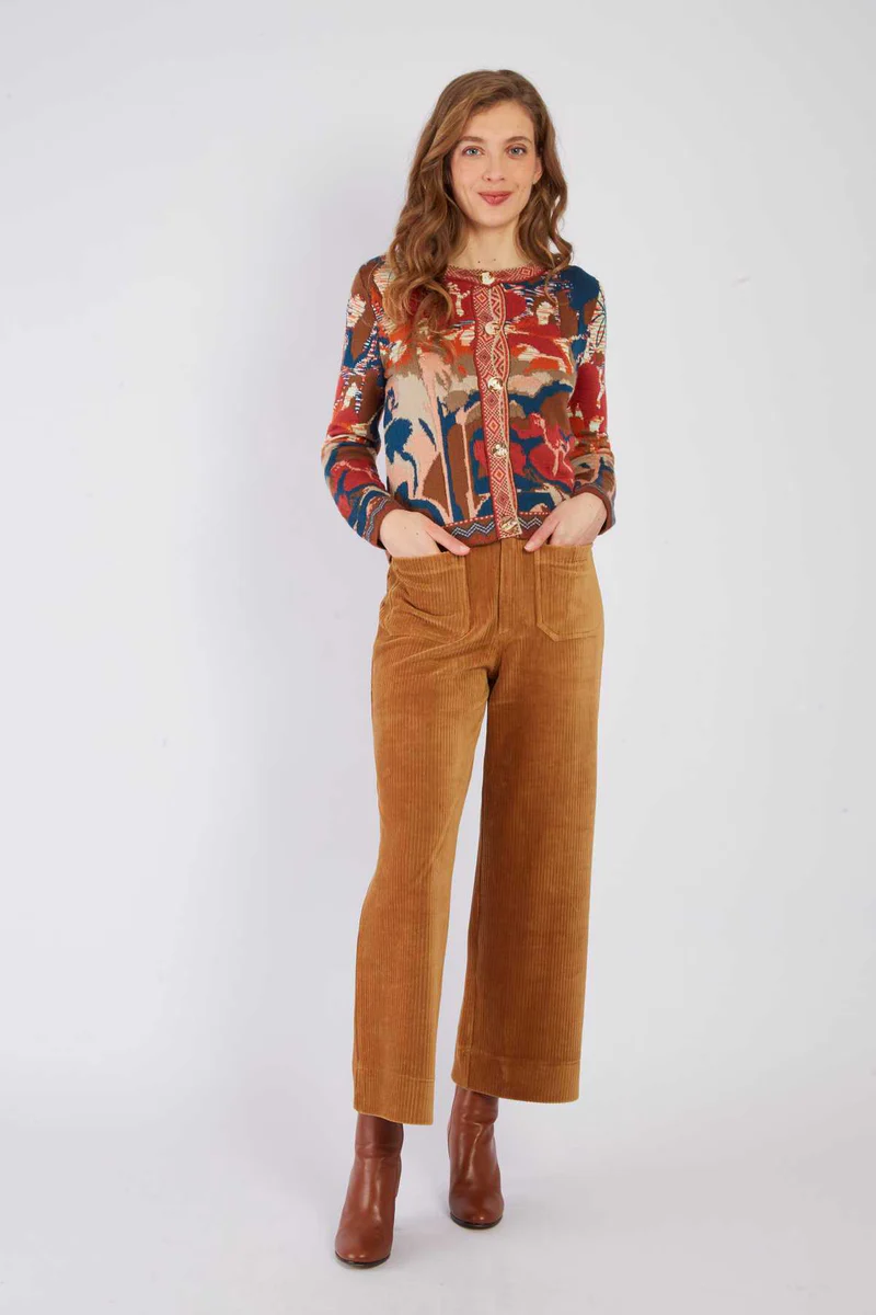 René-Derhy Jacquard vest with abstract pattern BANDOL