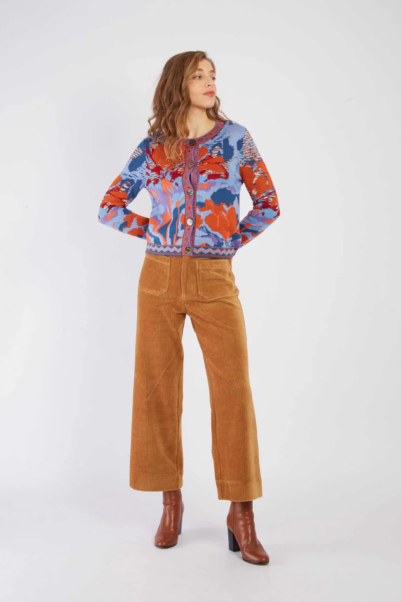 René-Derhy Jacquard vest with abstract pattern BANDOL