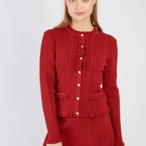 René-Derhy BARTHOLOMEE plain knit cardigan