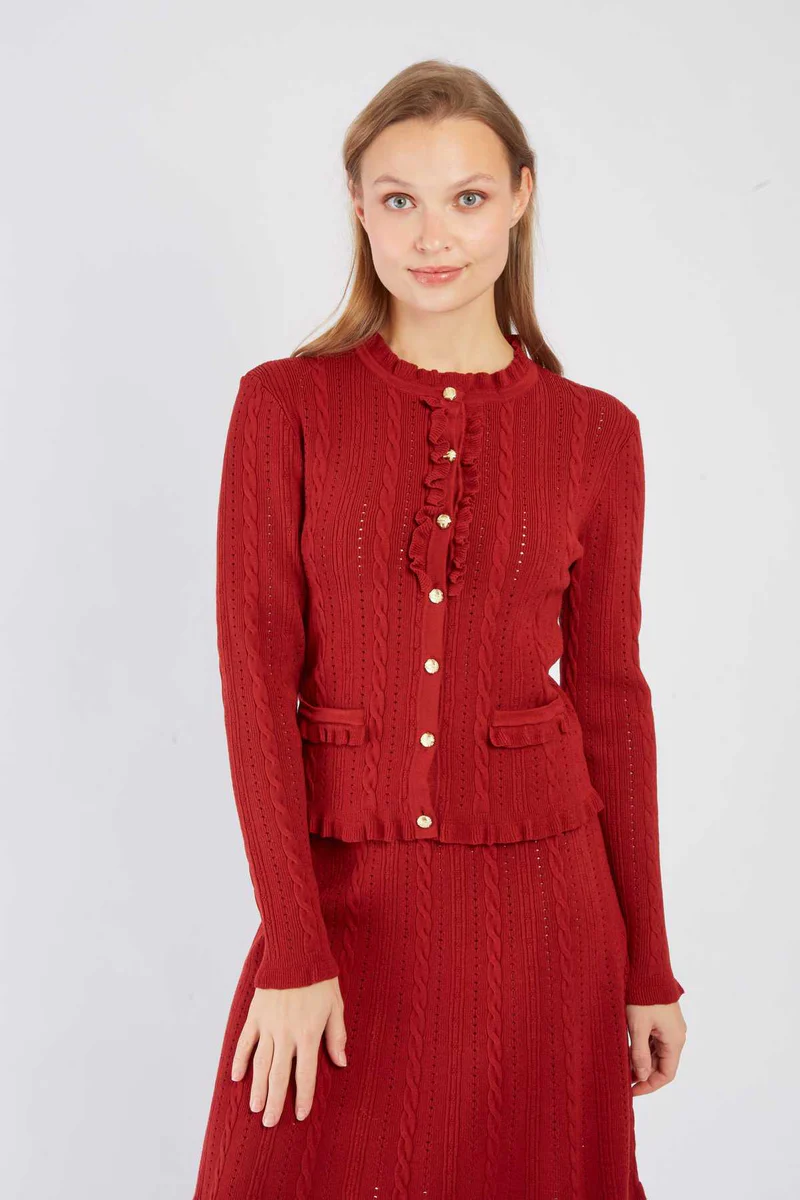 René-Derhy BARTHOLOMEE plain knit cardigan