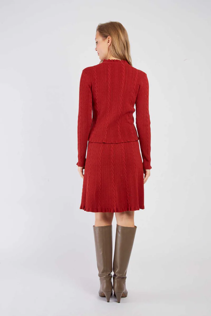 René-Derhy BARTHOLOMEE plain knit cardigan - Image 2