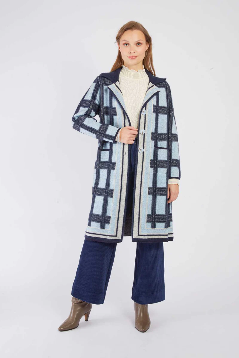 René-Derhy BASTIANNE long knit cardigan