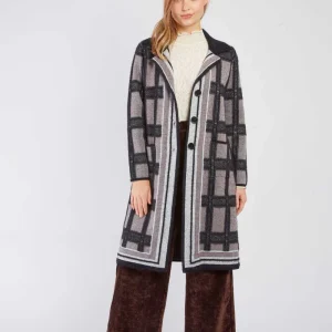 René-Derhy BASTIANNE long knit cardigan