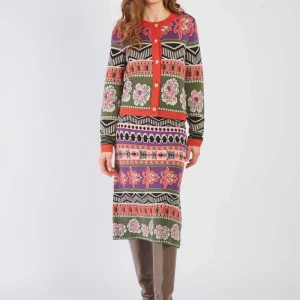 René-Derhy BAYONNE jacquard knit vest