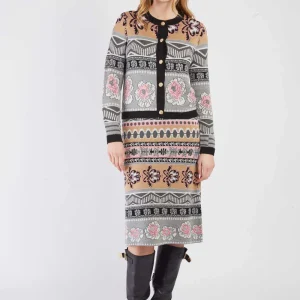 René-Derhy BAYONNE jacquard knit vest