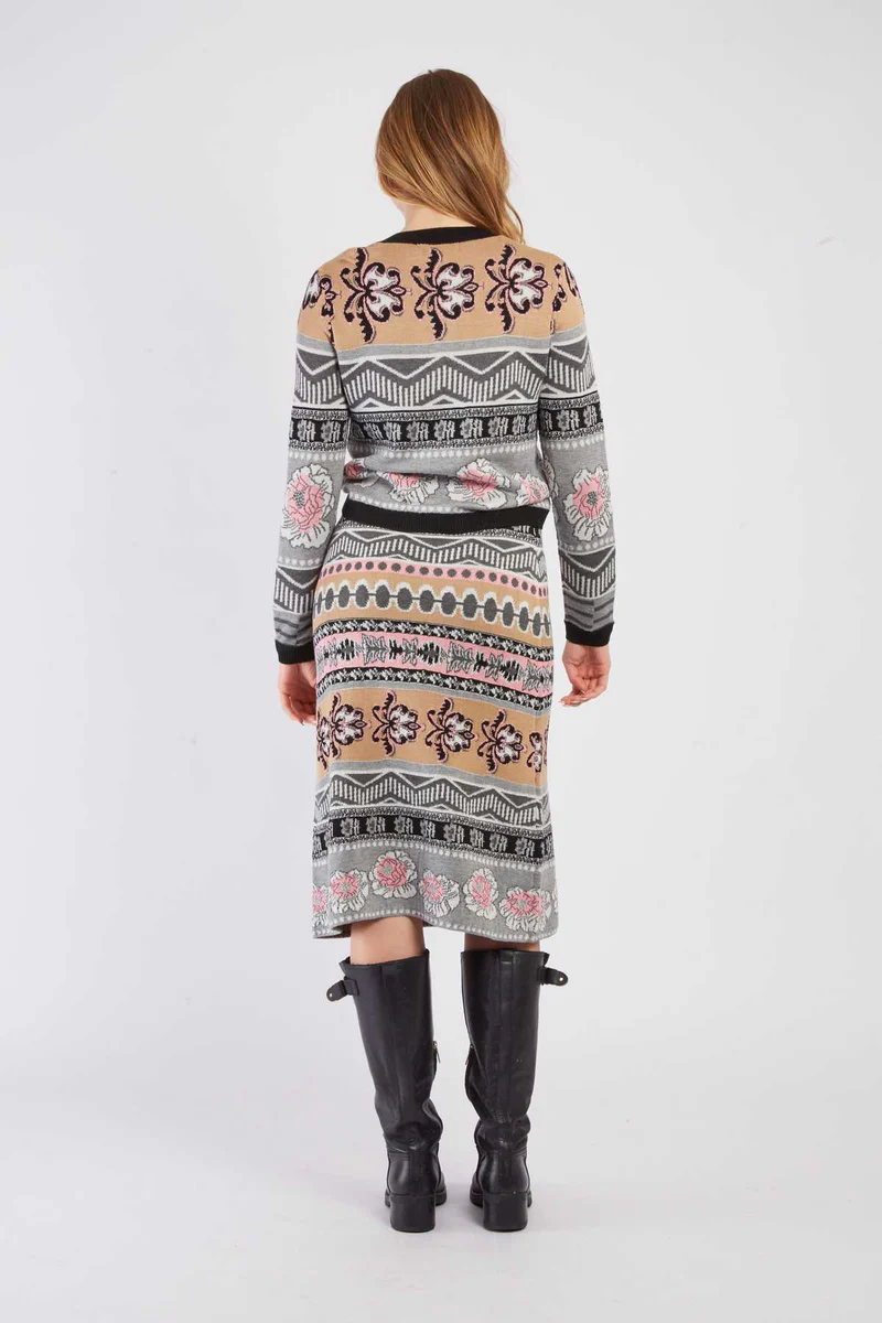 René-Derhy BAYONNE jacquard knit vest - Image 2