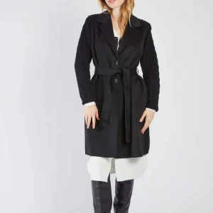 René-Derhy BEDFORD belted long jacket