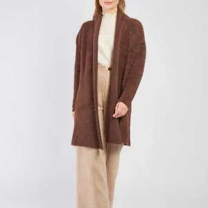 René-Derhy BEGONIA Plain Long Cardigan